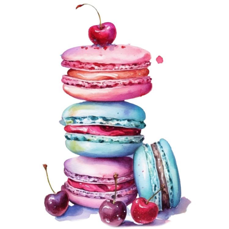 Bügelbilder Macarons