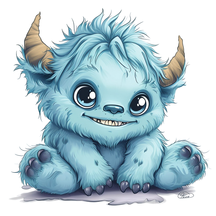 Bügelbilder Kawaii Monster