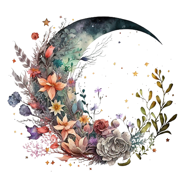 Bügelbilder Mond