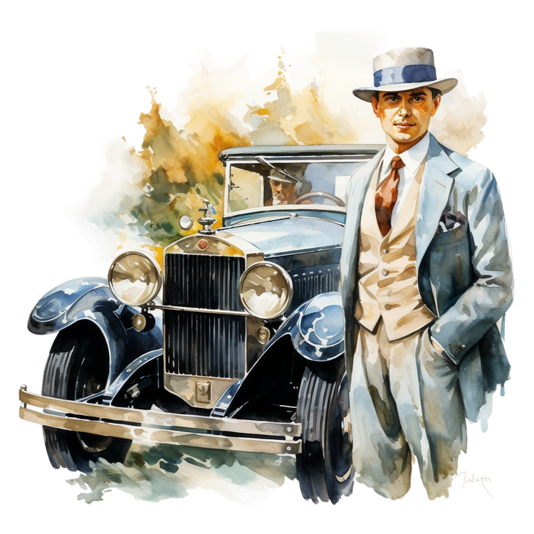 Bügelbilder Oldtimer Auto