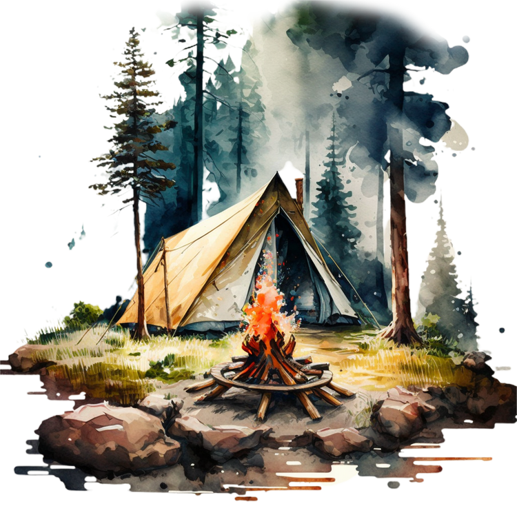 Bügelbilder Camping