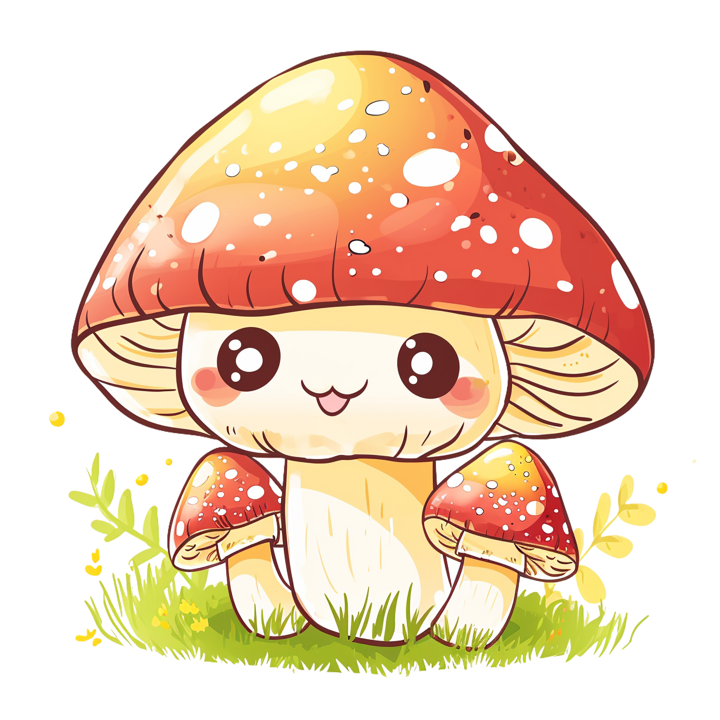 Bügelbild Kawaii Pilz 1186.18