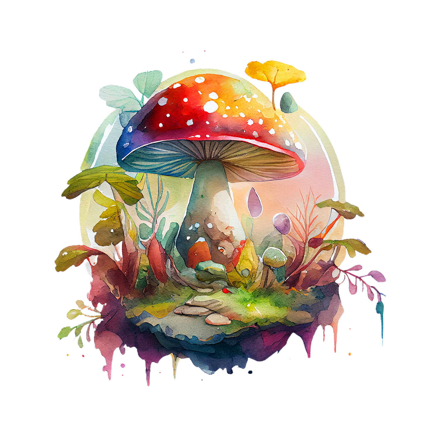Bügelbild Pilz 21.6