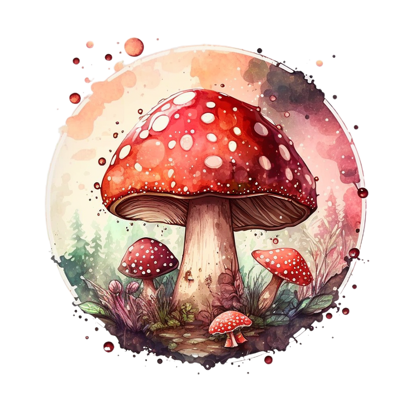 Bügelbild Pilz 21.39