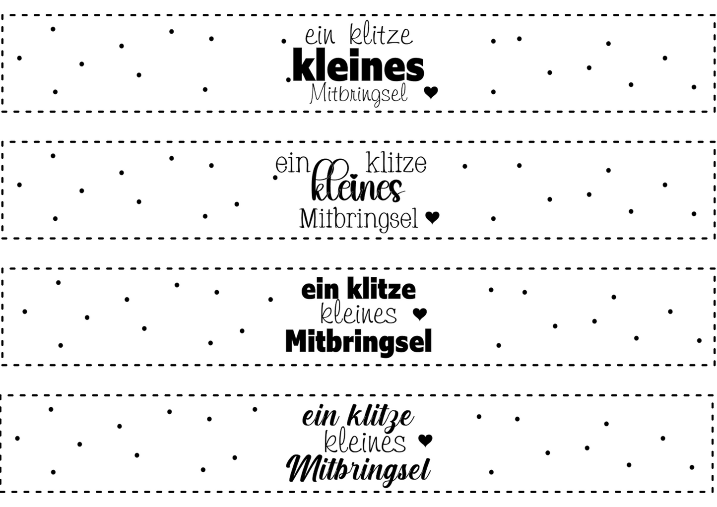 Transparentpapier Banderole 3