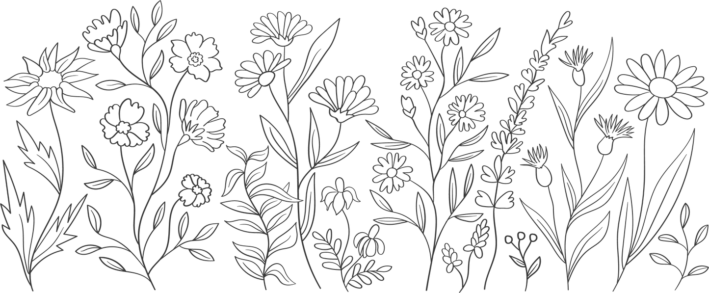 Rubon Trinkglas 240x100mm FLOWERS_FS1