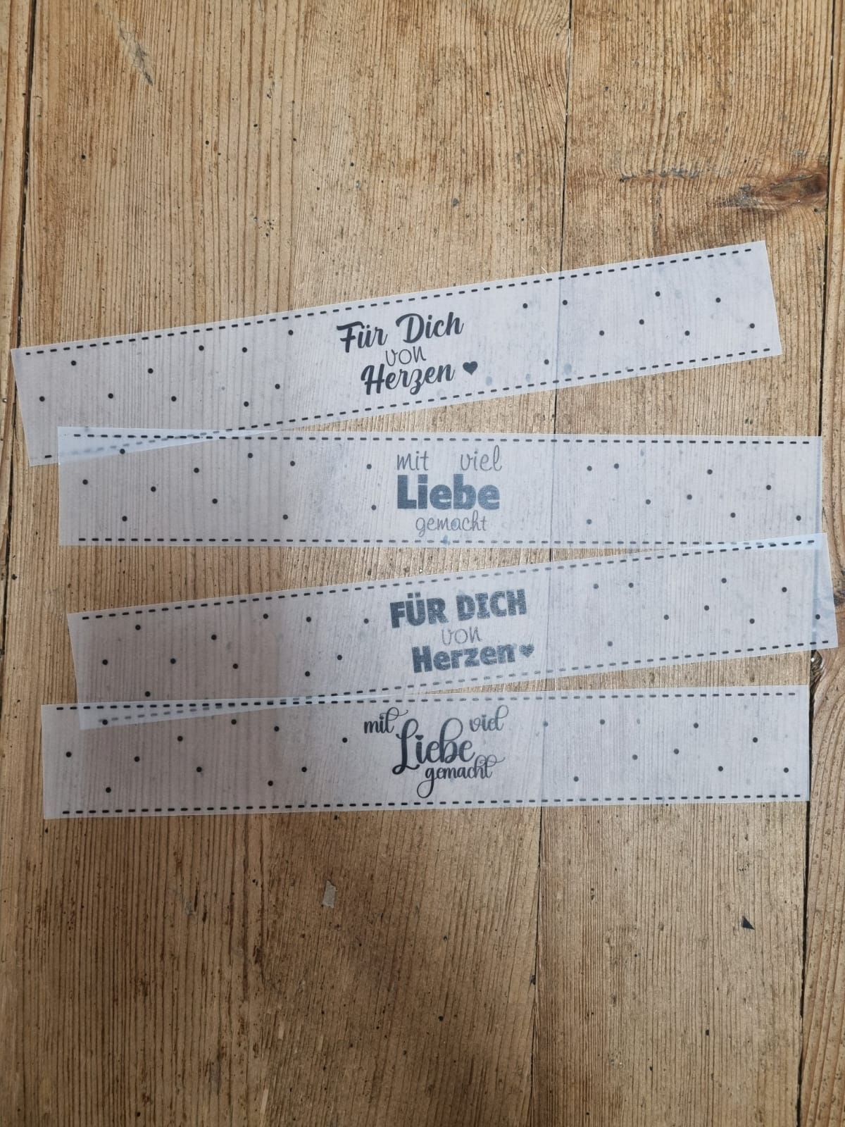 Transparentpapier Banderole 2