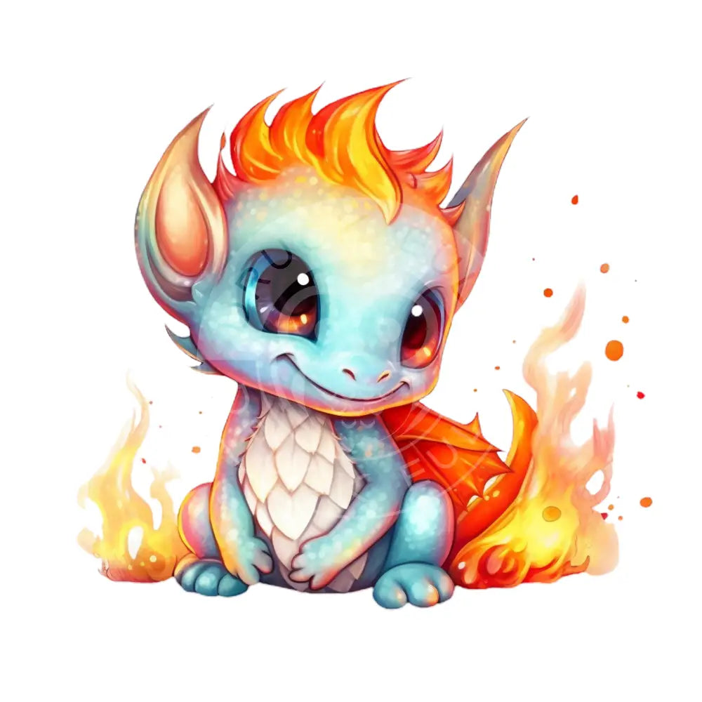 Bügelbild Baby Drachen 37.1-14A