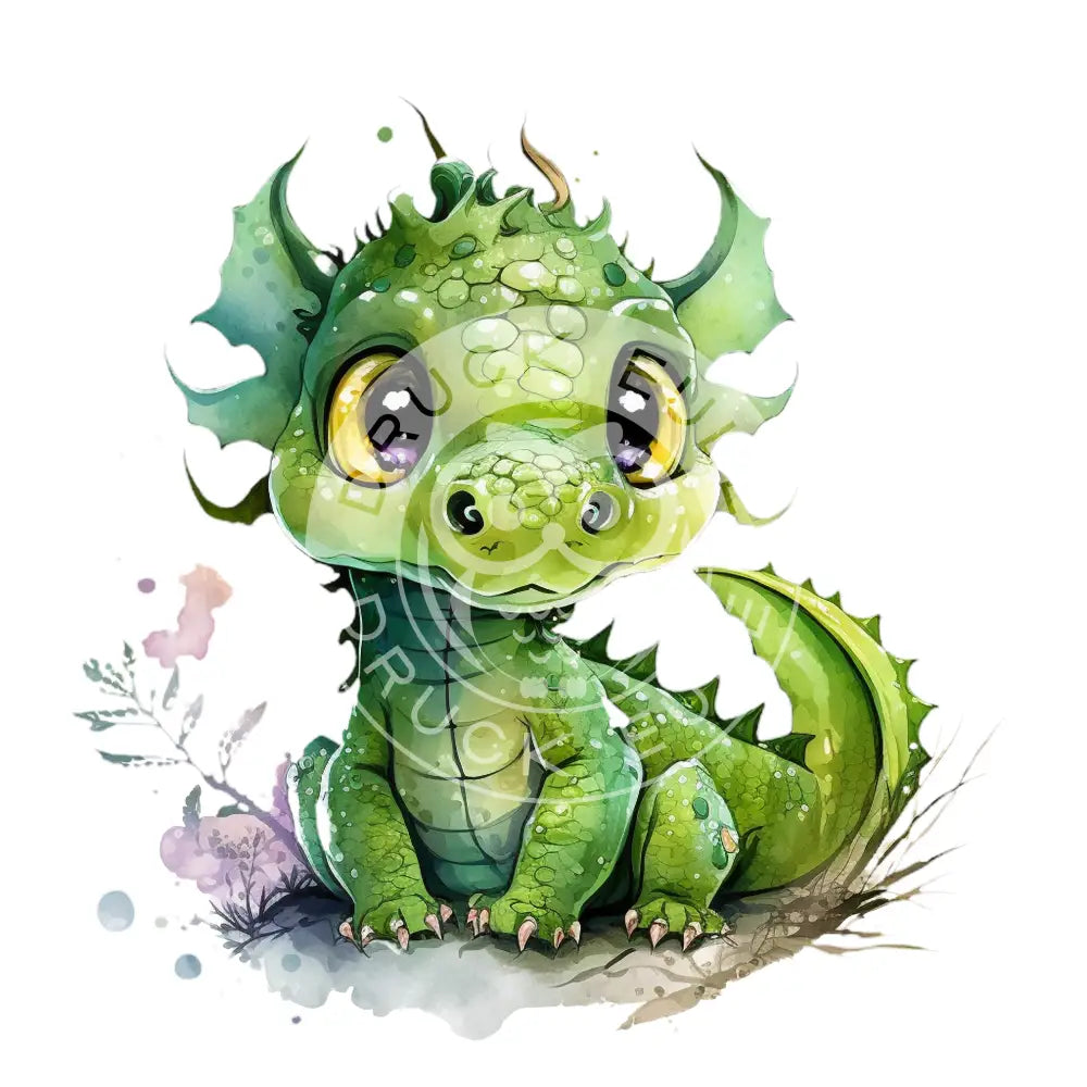 Bügelbild Baby Drachen 37.1-22A