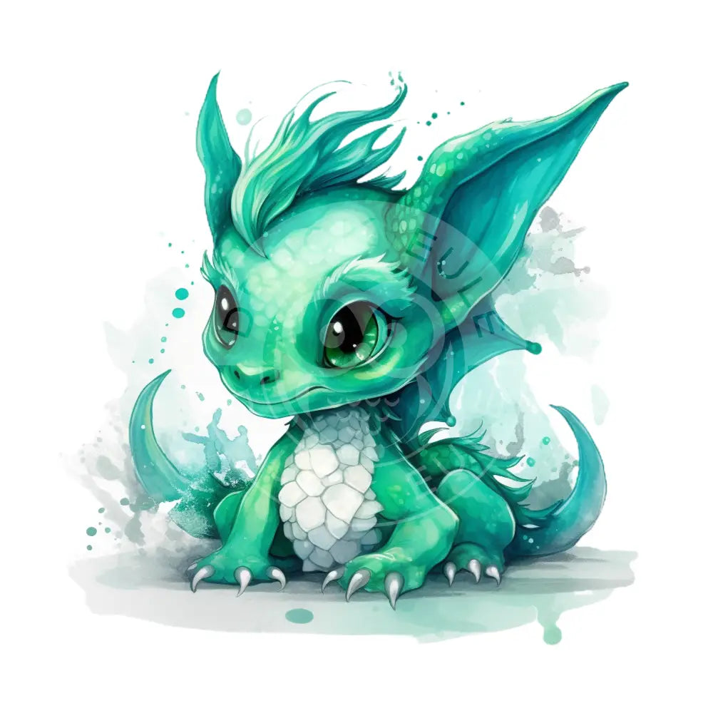 Bügelbild Baby Drachen 37.1-6A