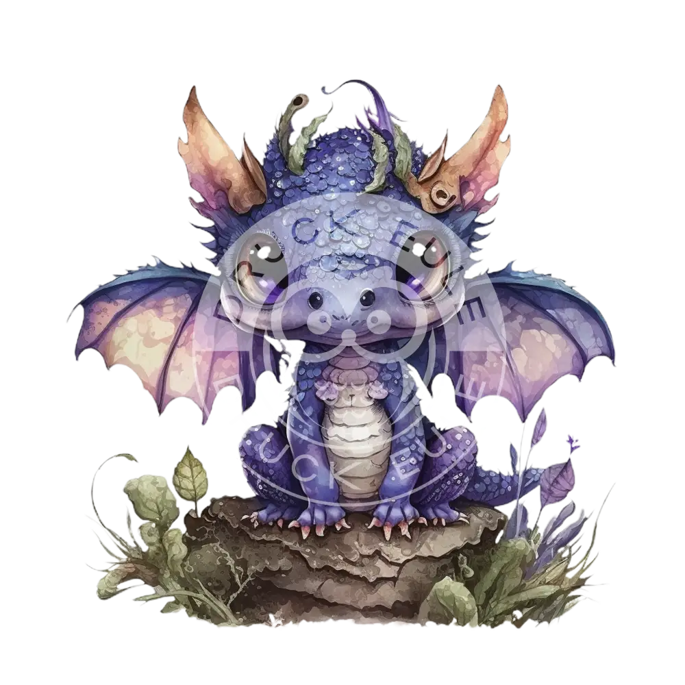 Bügelbild Baby Drachen 37.4-10A