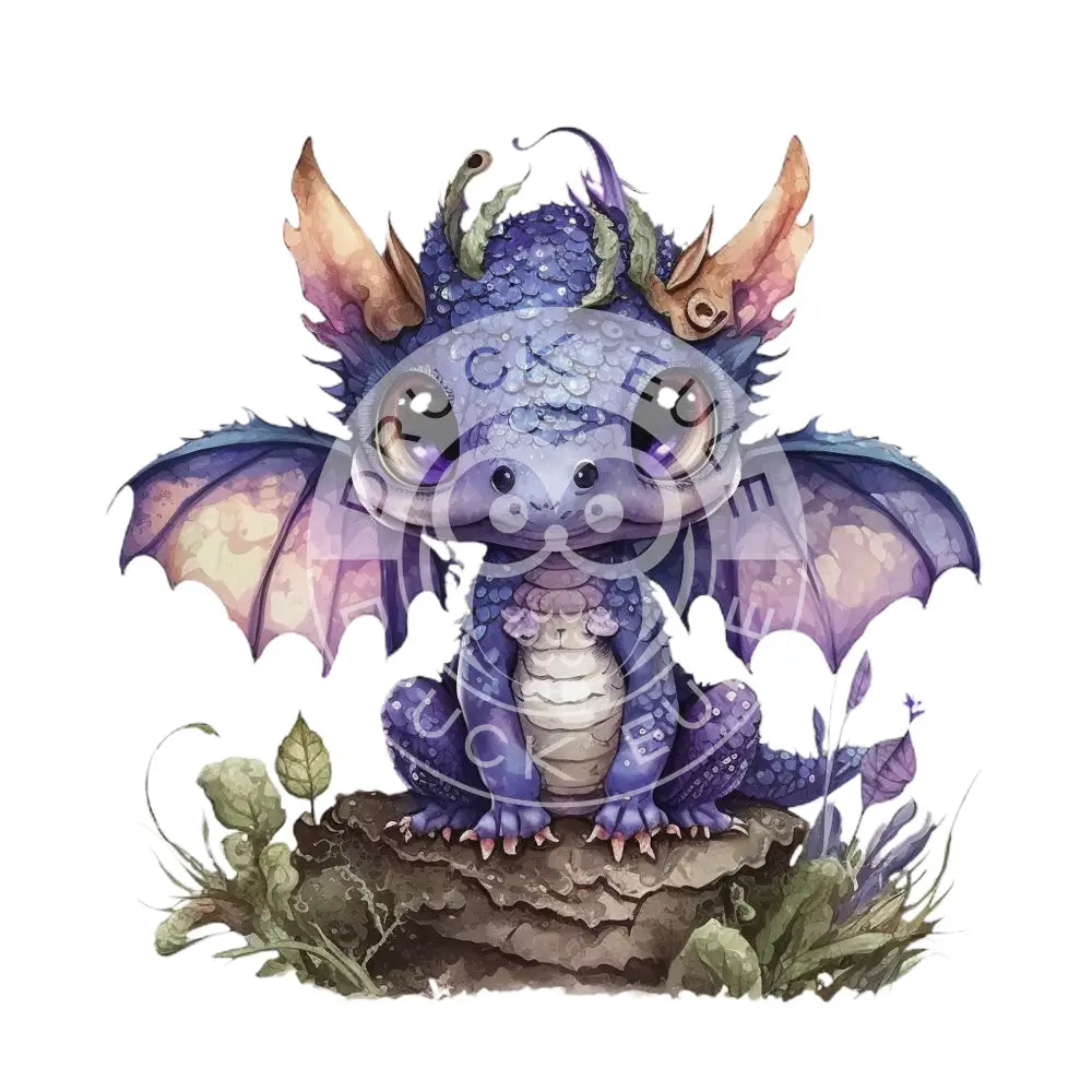 Bügelbild Baby Drachen 37.4-10A