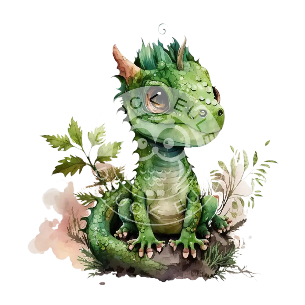 Bügelbild Baby Drachen 37.4-13A