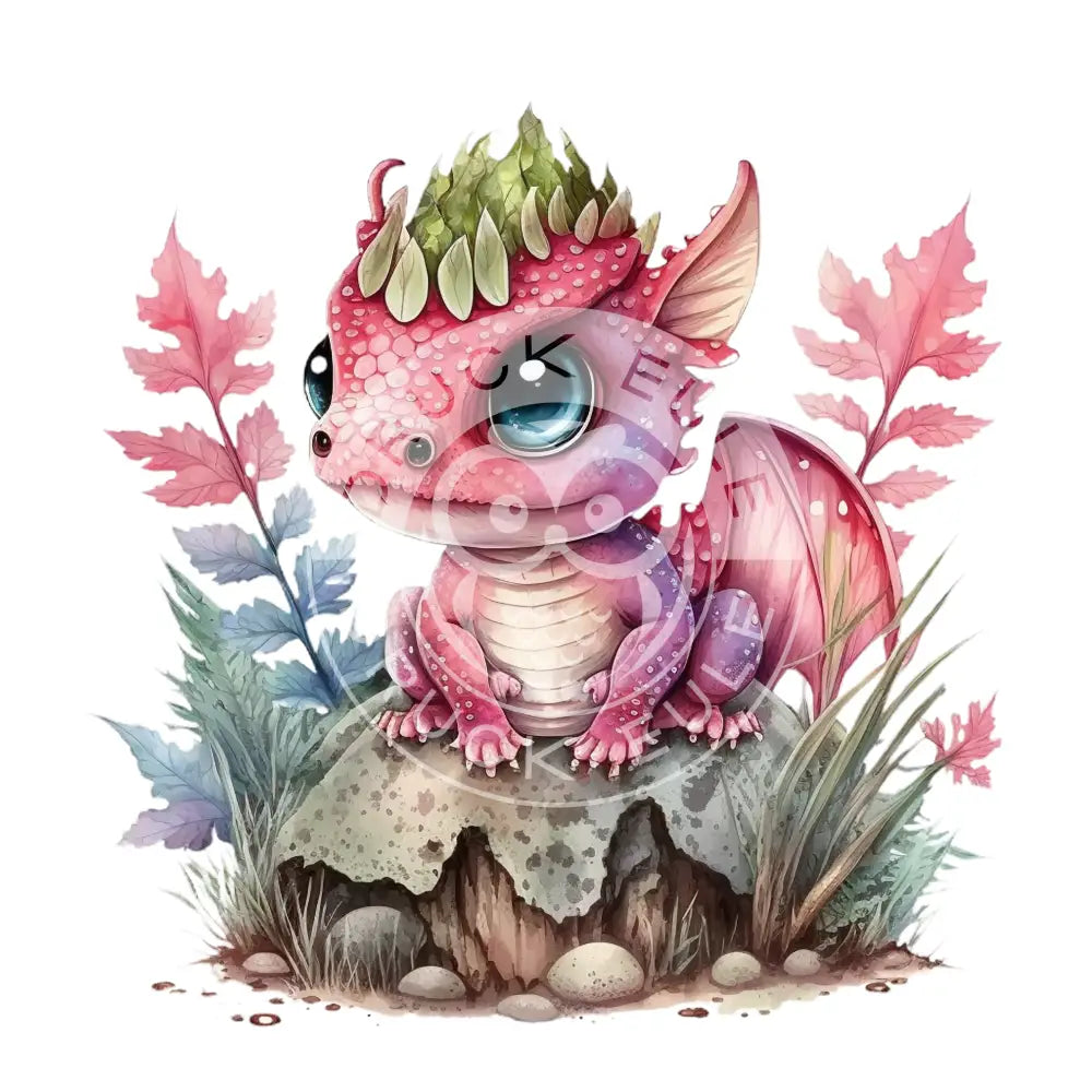 Bügelbild Baby Drachen 37.4-14A