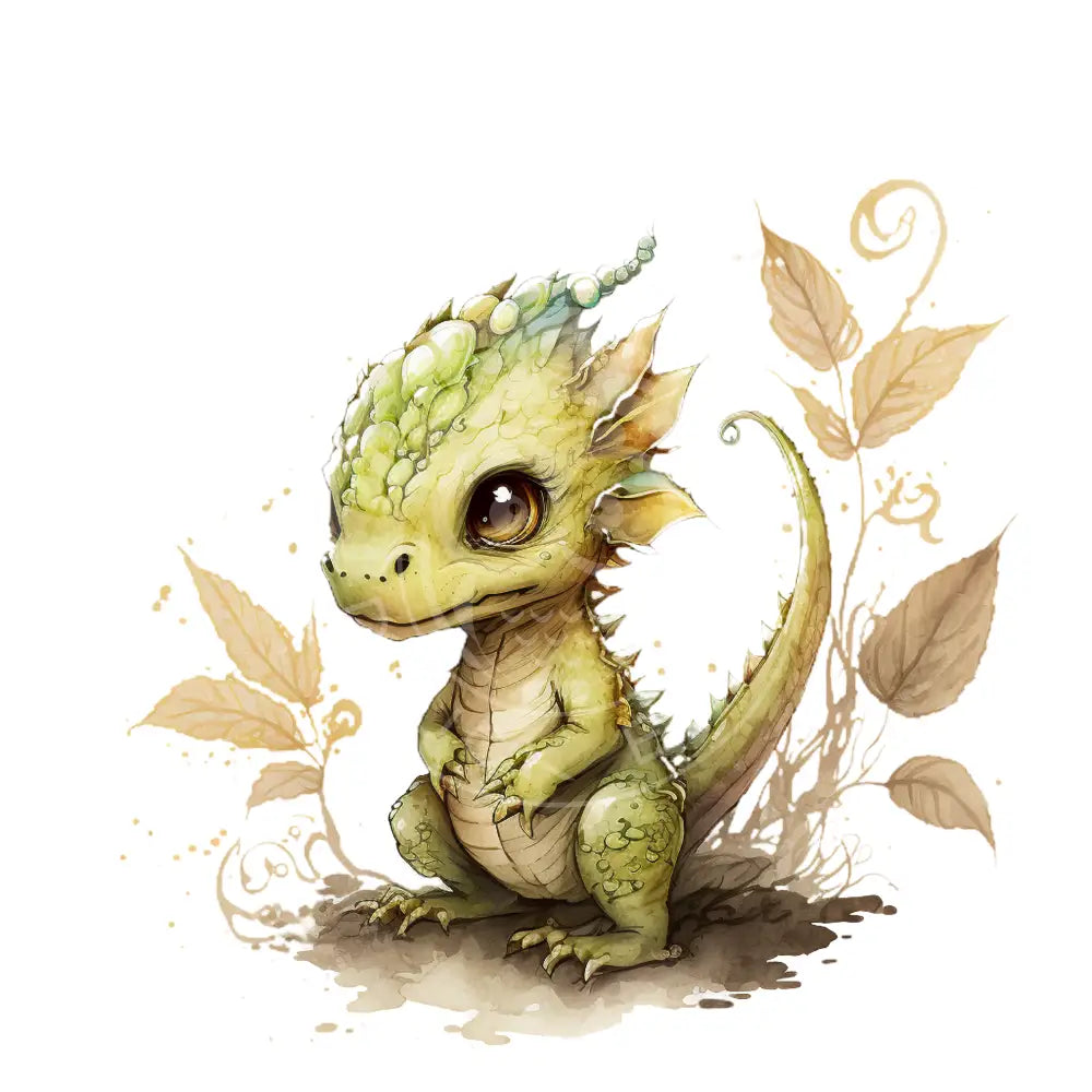 Bügelbild Baby Drachen 37.4-17A