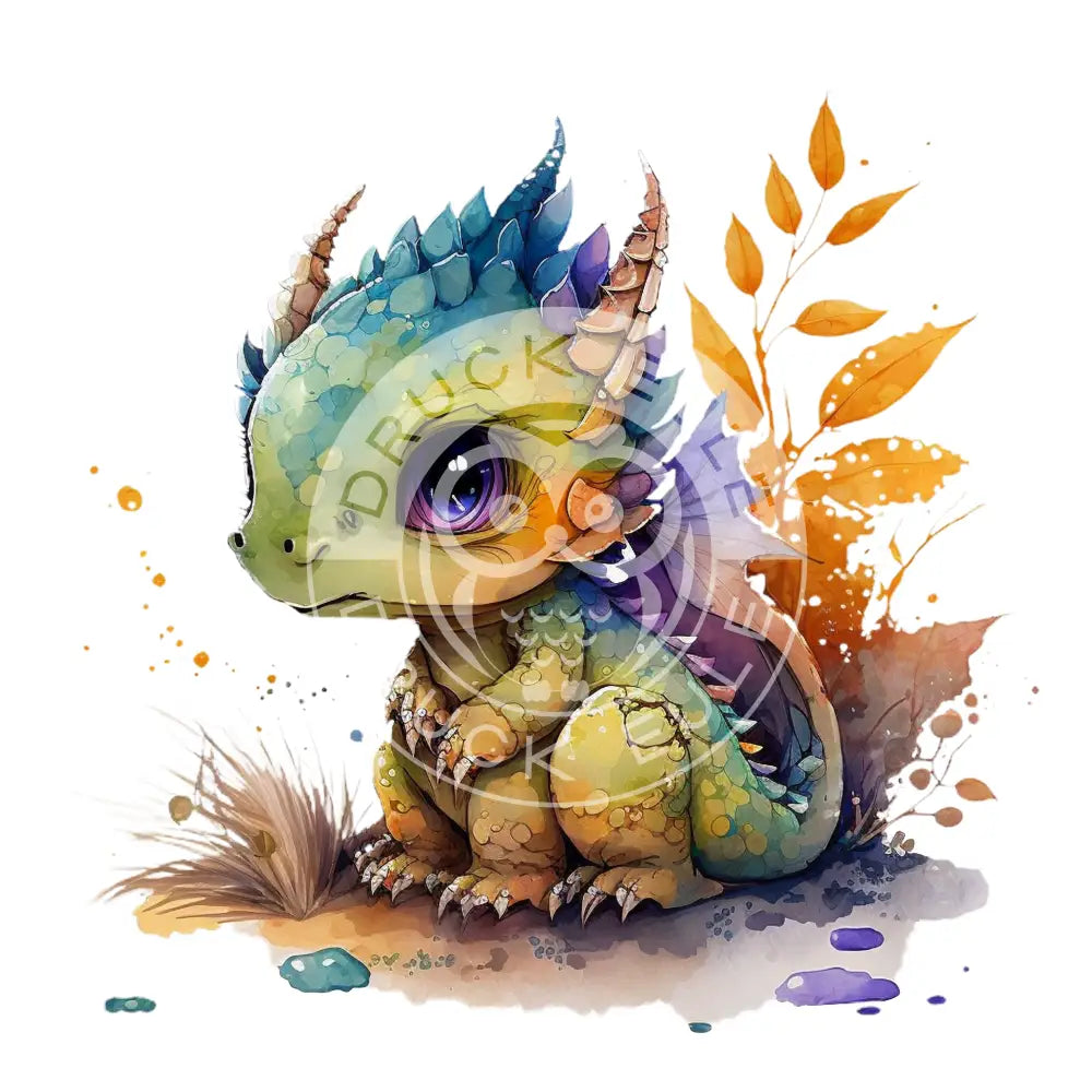 Bügelbild Baby Drachen 37.4-18A