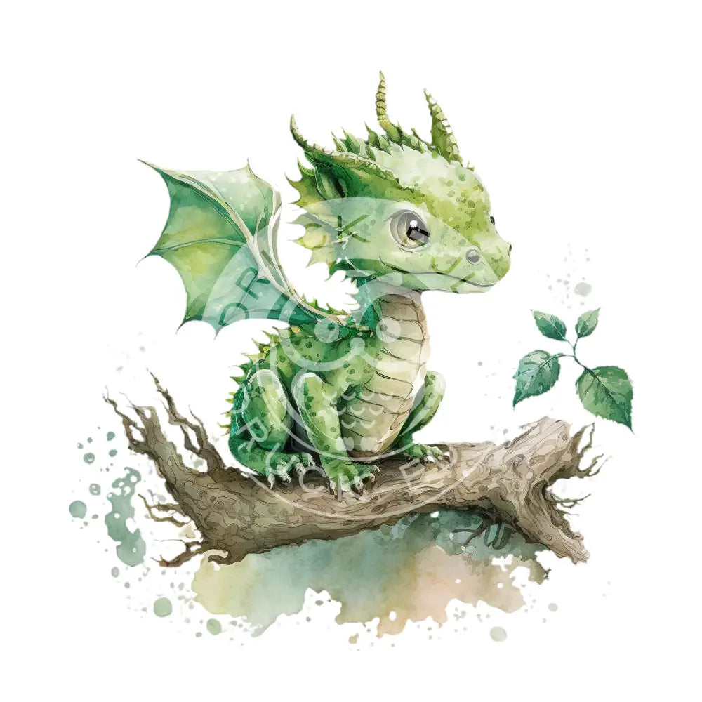 Bügelbild Baby Drachen 37.4-1A
