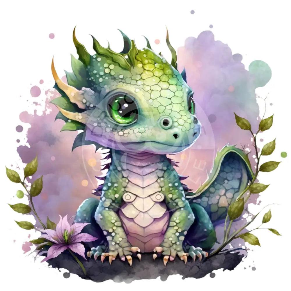 Bügelbild Baby Drachen 37.4-24A