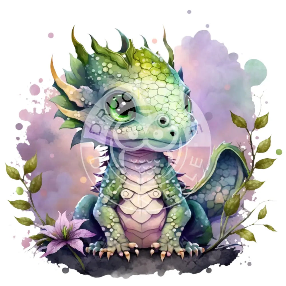 Bügelbild Baby Drachen 37.4-24A