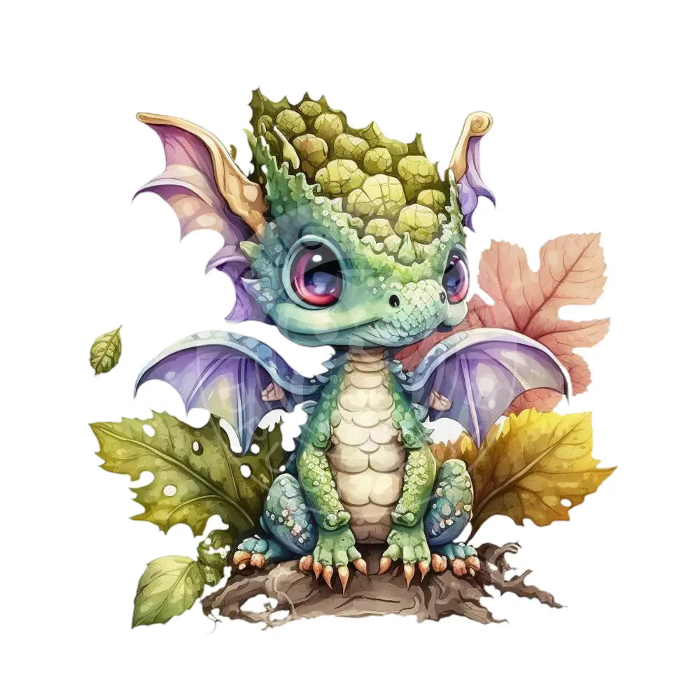 Bügelbild Baby Drachen 37.4-3A