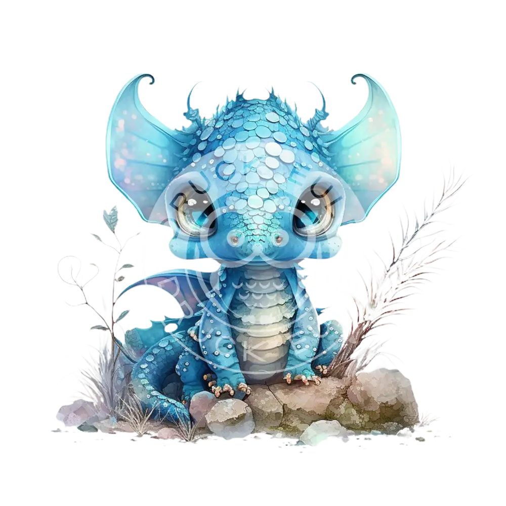 Bügelbild Baby Drachen 37.4-5A