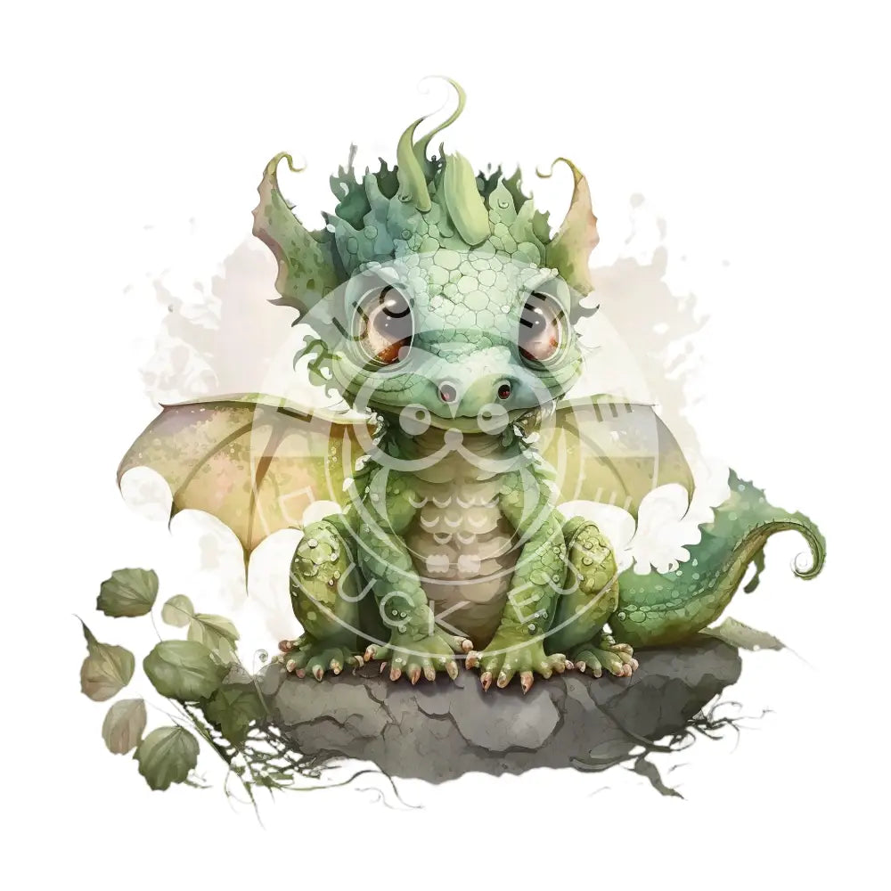 Bügelbild Baby Drachen 37.4-6A