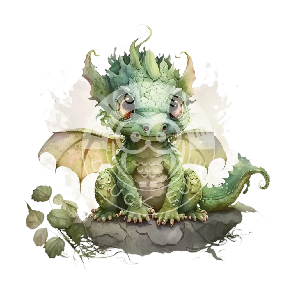Bügelbild Baby Drachen 37.4-6A