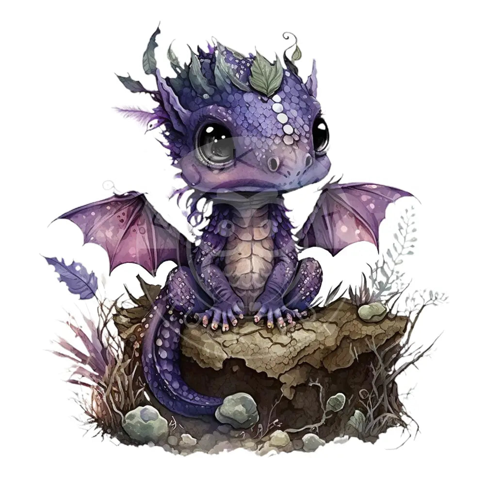 Bügelbild Baby Drachen 37.4-7A