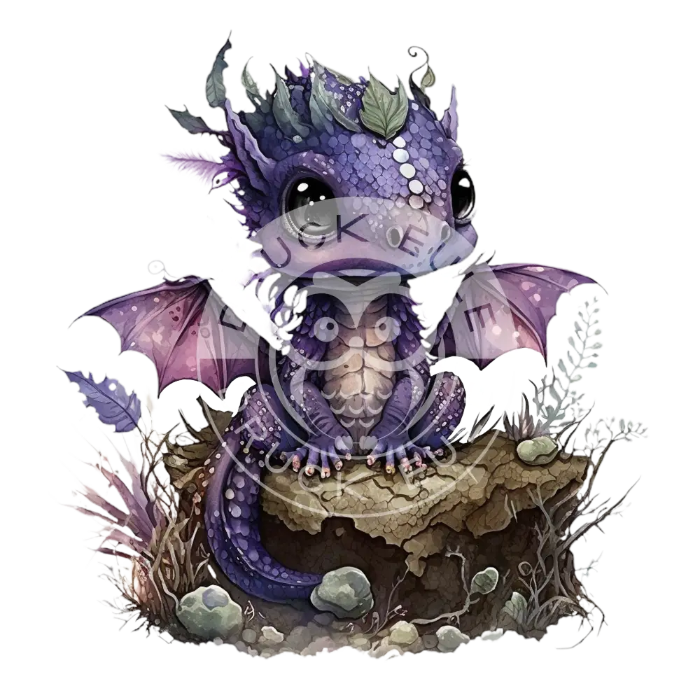 Bügelbild Baby Drachen 37.4-7A