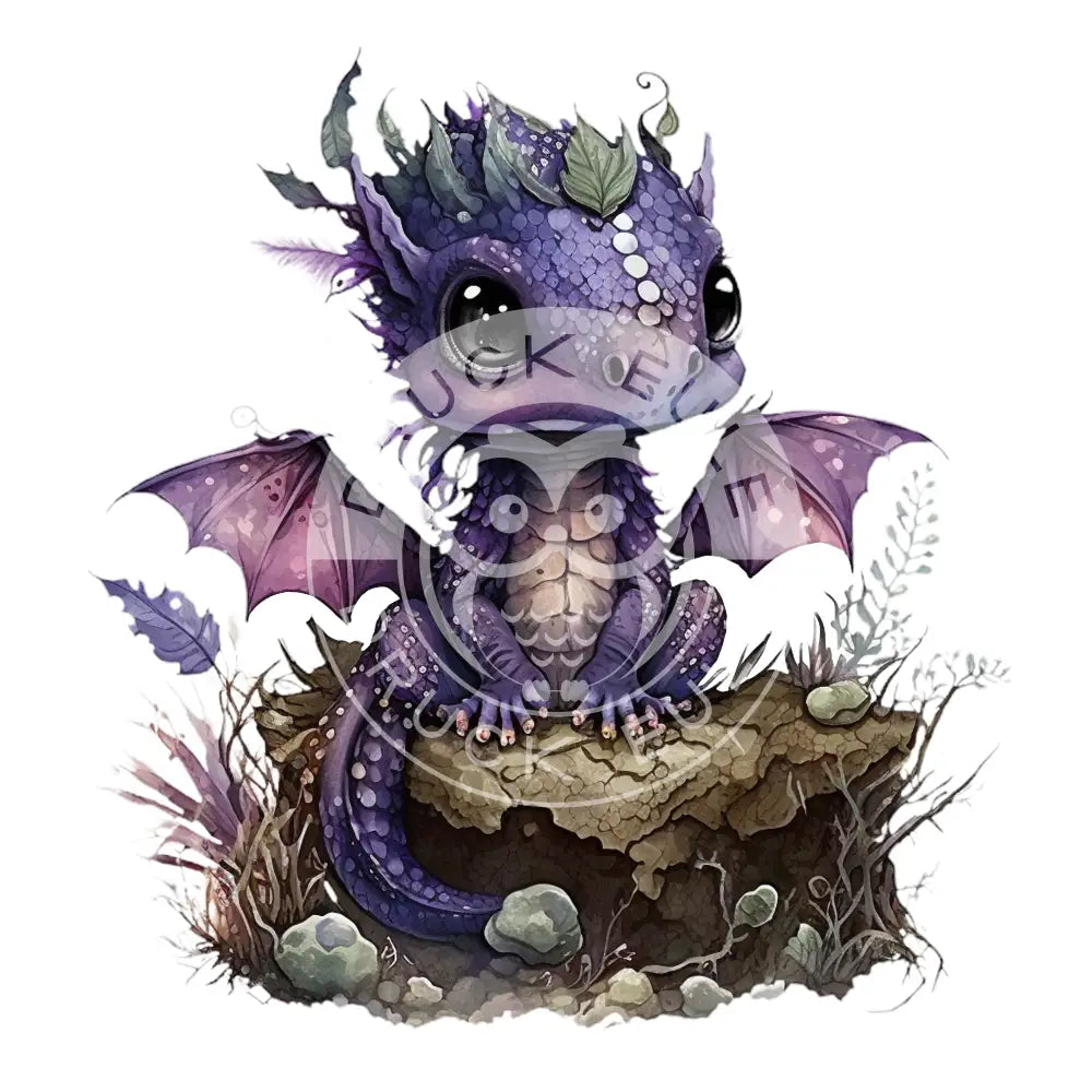 Bügelbild Baby Drachen 37.4-7A