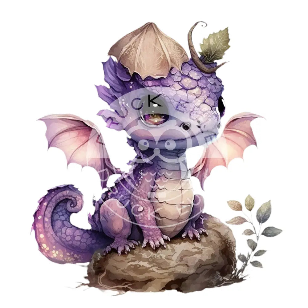 Bügelbild Baby Drachen 37.4-8A