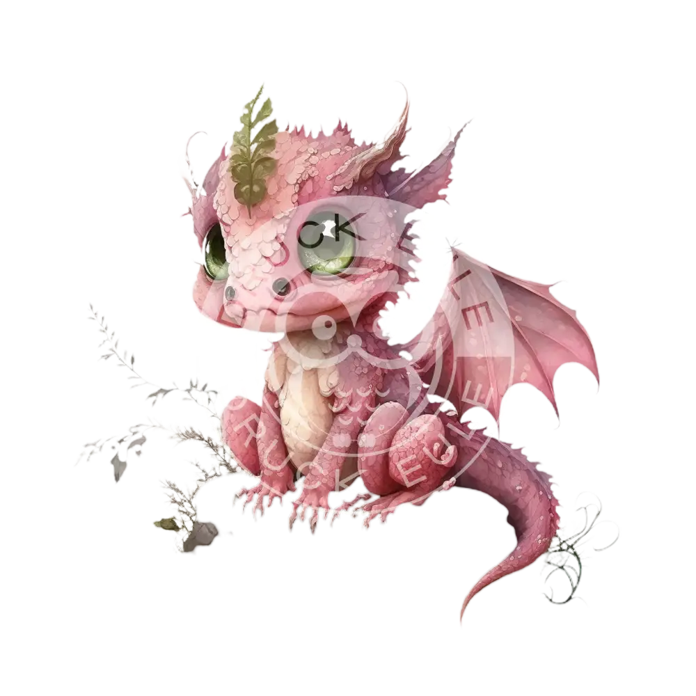 Bügelbild Baby Drachen 37.4-9A