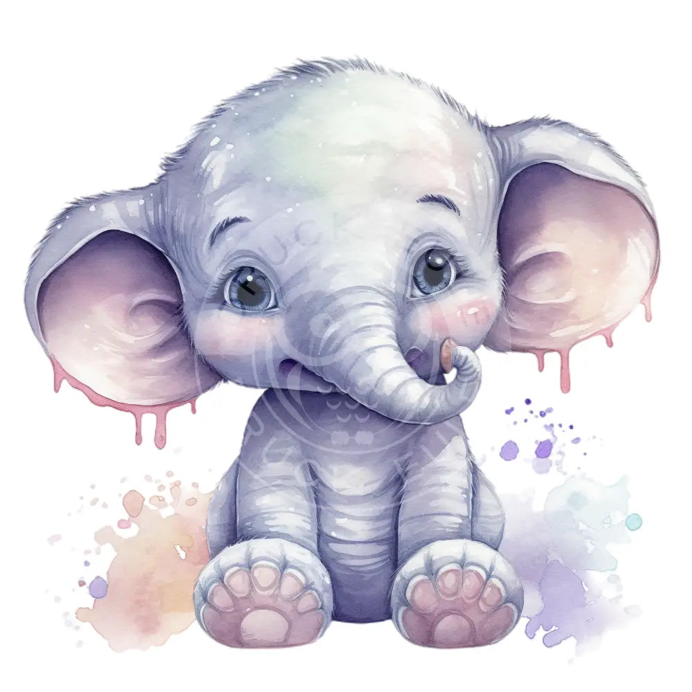 Bügelbild Baby Elefant 202-2A