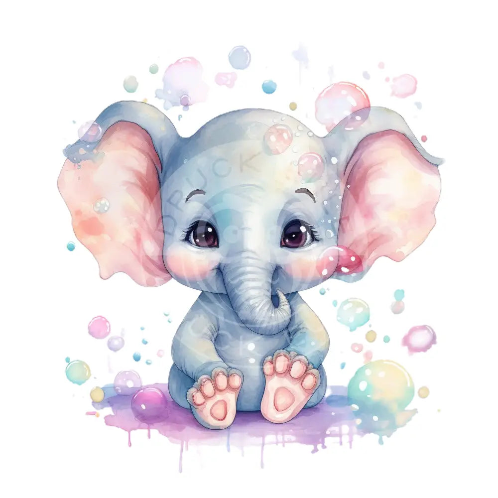 Bügelbild Baby Elefant 202-4A