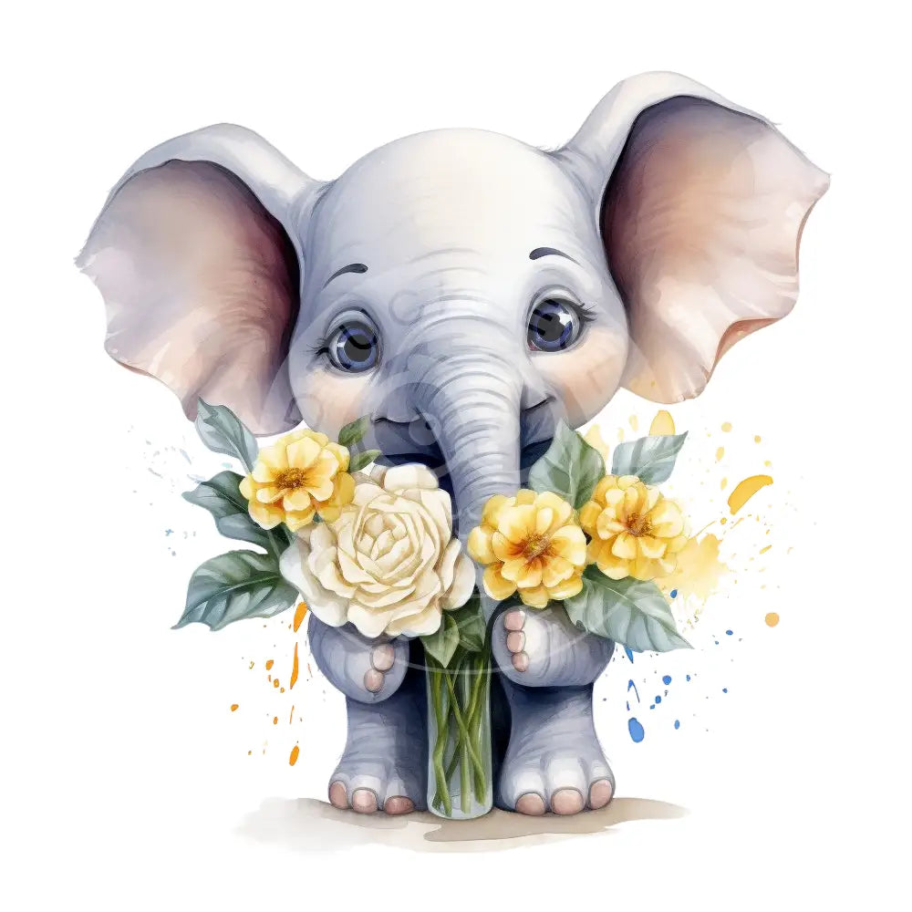 Bügelbild Baby Elefant 949-7A