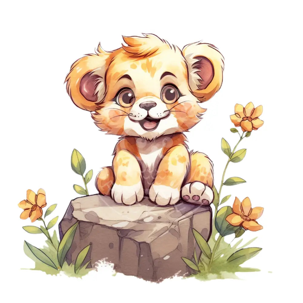 Bügelbild Baby Löwe 210-8