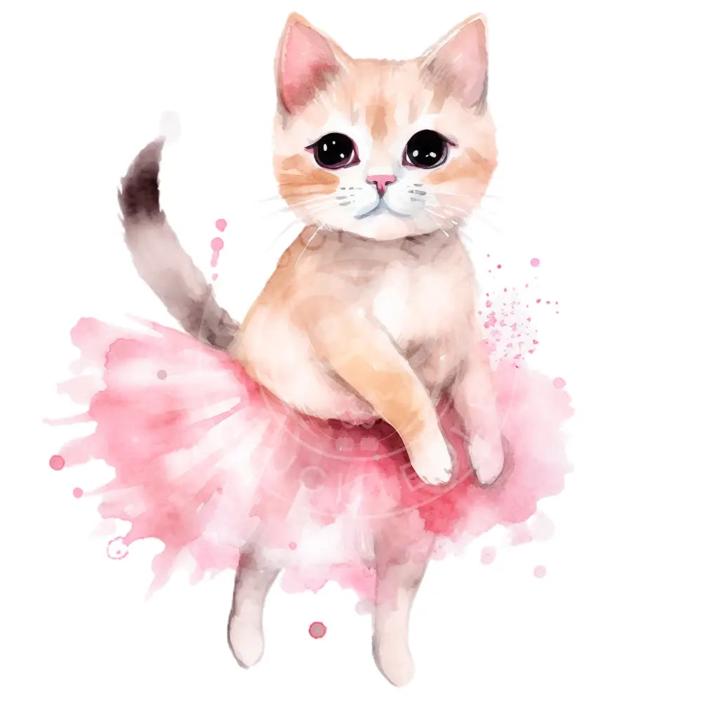 Bügelbild Ballett Katze 154-4