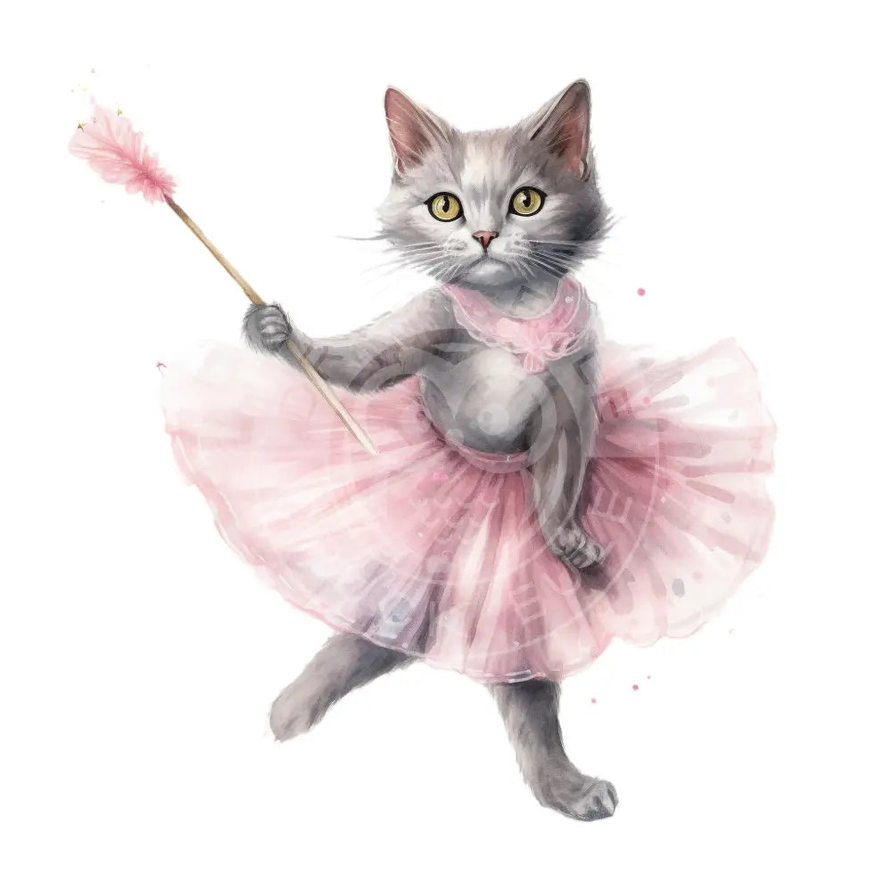 Bügelbild Ballett Katze 154-5