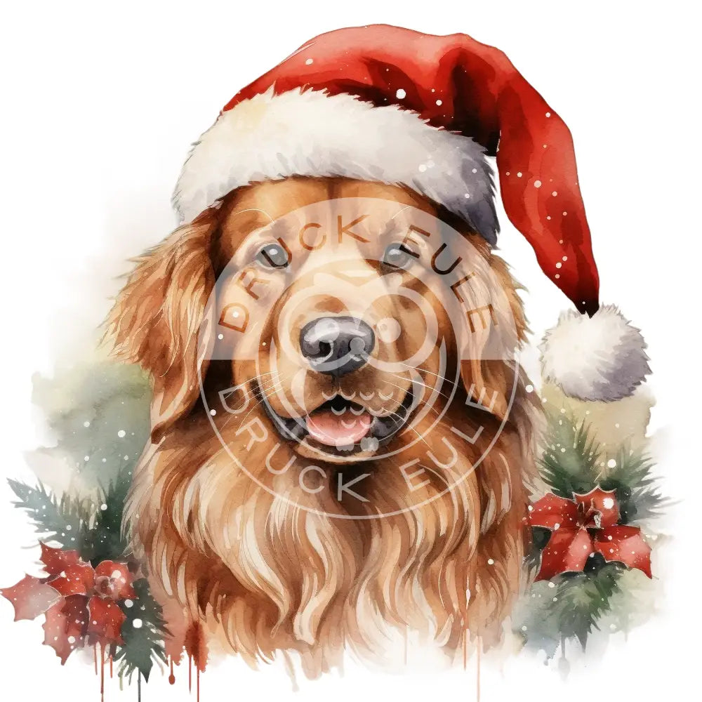 Bügelbild Christmas Dog 1