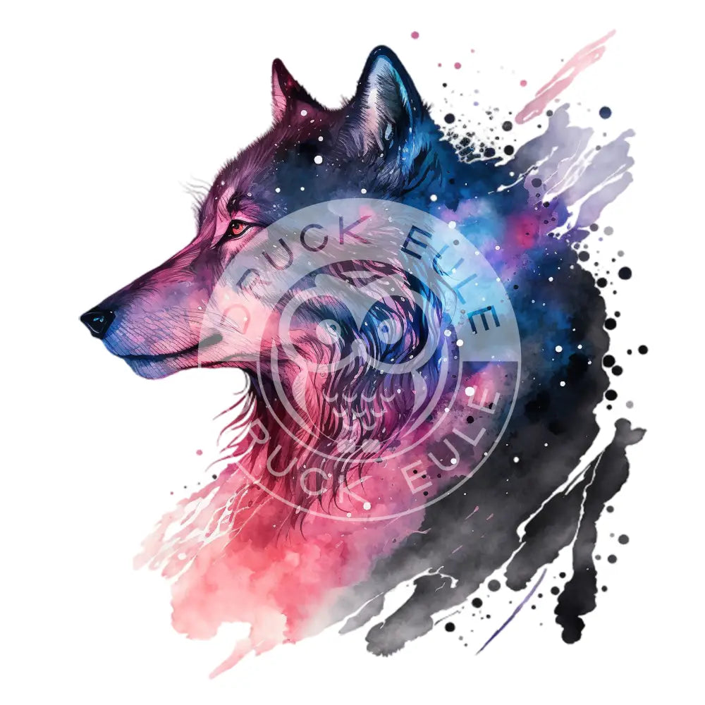 Bügelbild Cosmic Wolf 60-11