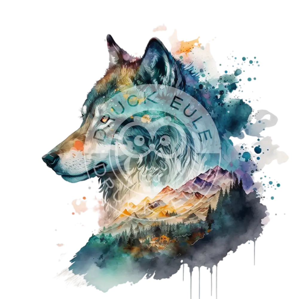 Bügelbild Cosmic Wolf 60-13