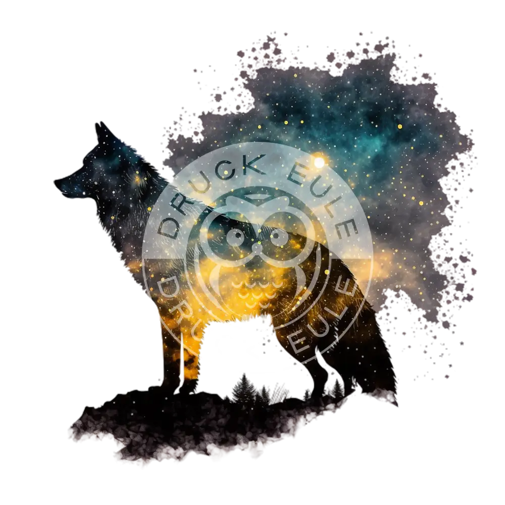Bügelbild Cosmic Wolf 60-14