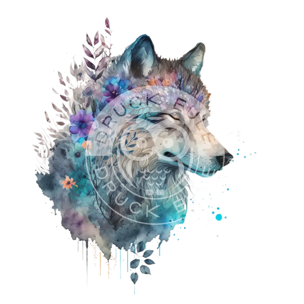Bügelbild Cosmic Wolf 60-17