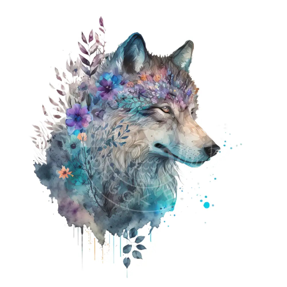 Bügelbild Cosmic Wolf 60-17