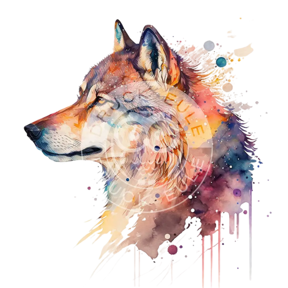 Bügelbild Cosmic Wolf 60-23