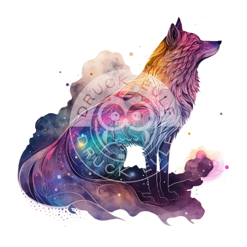 Bügelbild Cosmic Wolf 60-3