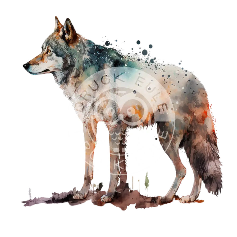 Bügelbild Cosmic Wolf 60-32