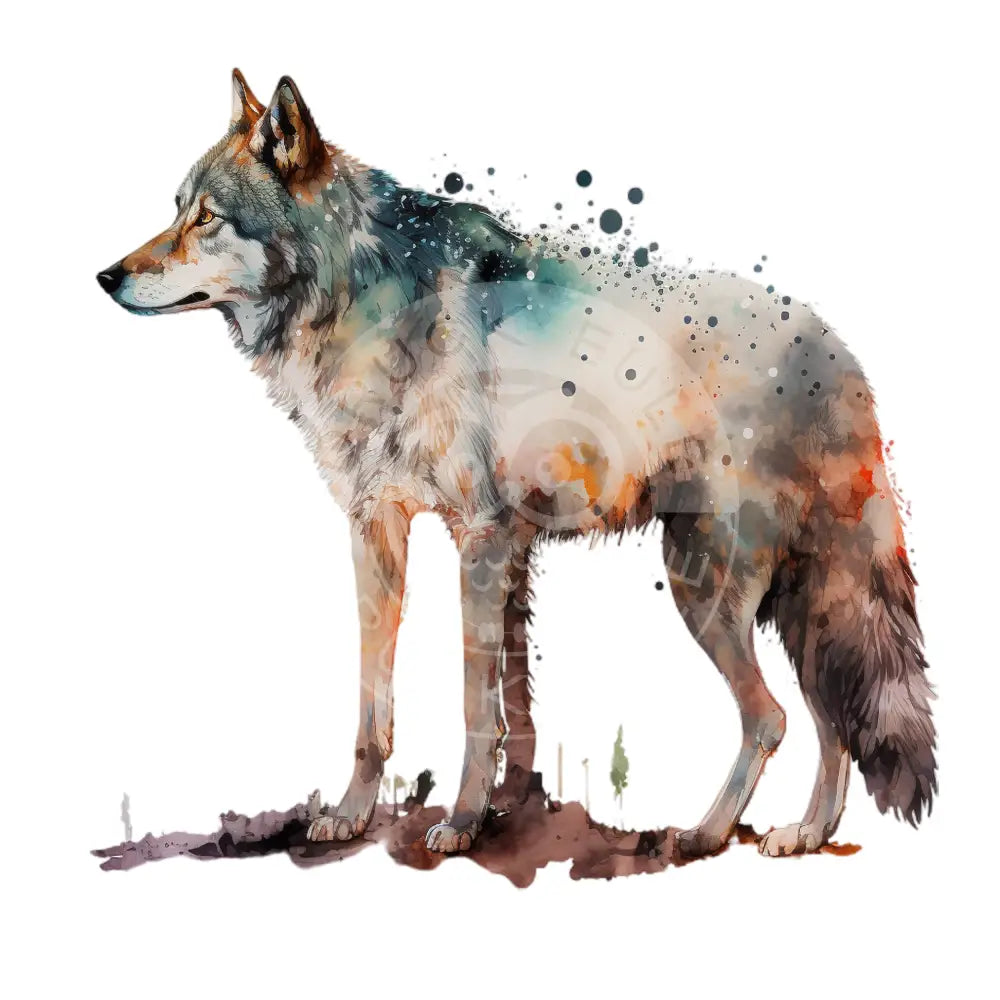 Bügelbild Cosmic Wolf 60-32