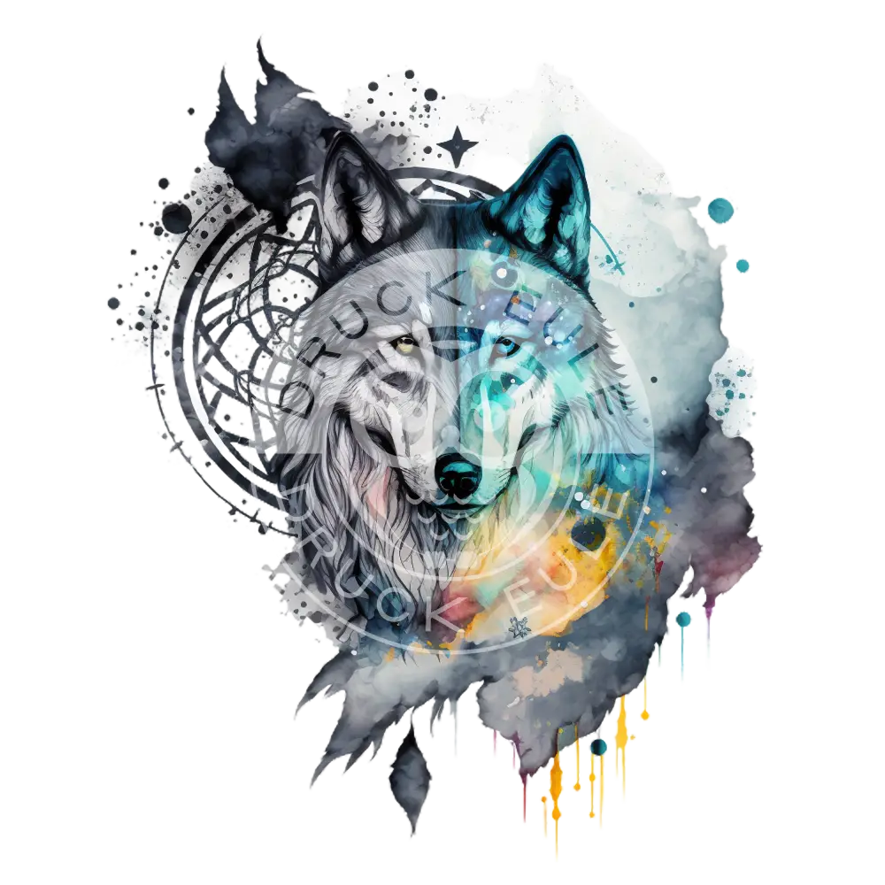 Bügelbild Cosmic Wolf 60-7