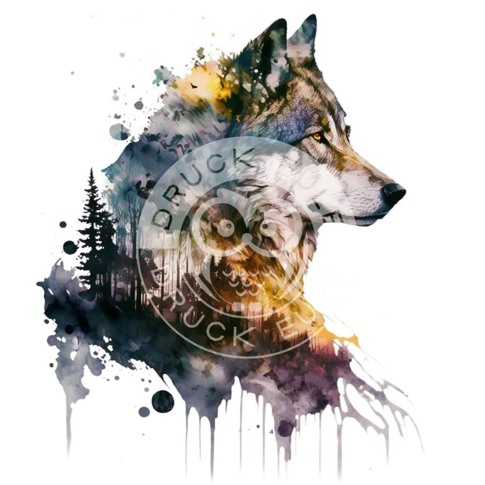 Bügelbild Cosmic Wolf 60-8
